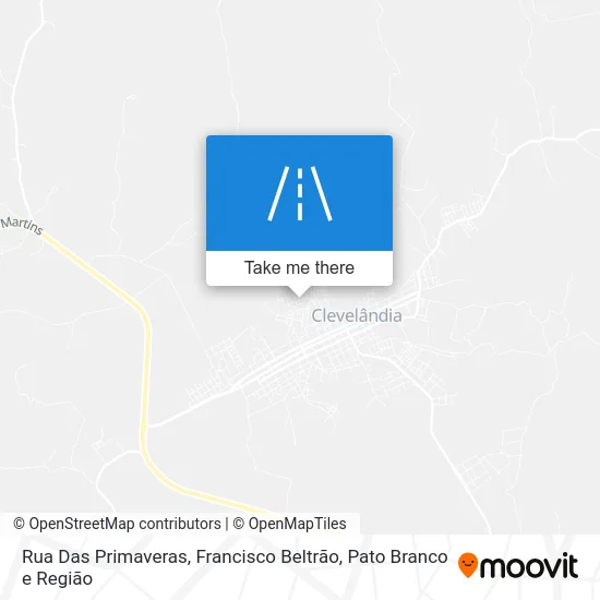 Rua Das Primaveras map