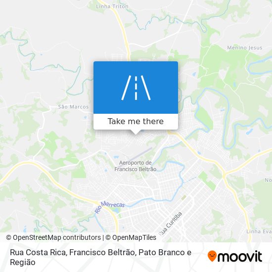 Rua Costa Rica map