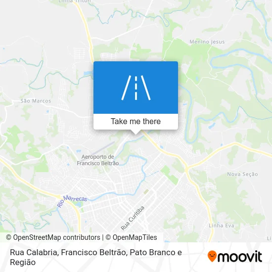 Rua Calabria map