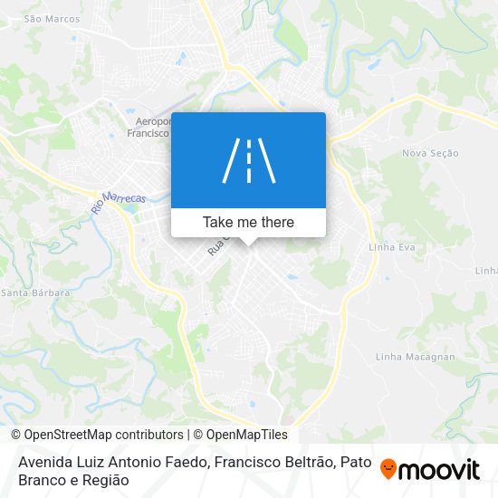 Avenida Luiz Antonio Faedo map