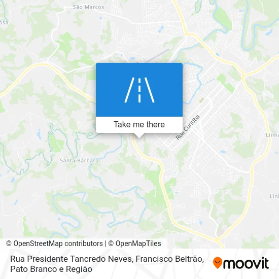 Rua Presidente Tancredo Neves map
