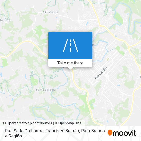 Rua Salto Do Lontra map