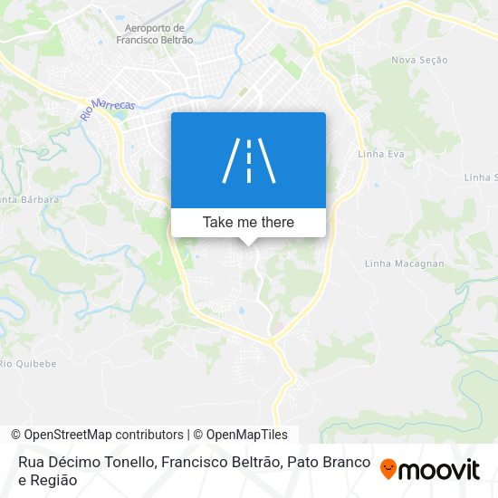 Rua Décimo Tonello map