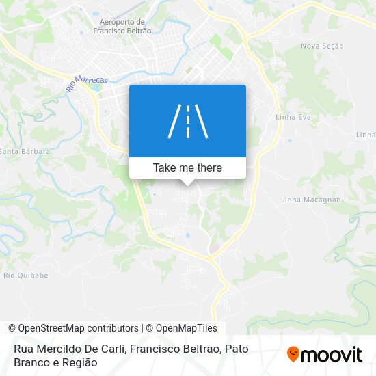 Rua Mercildo De Carli map
