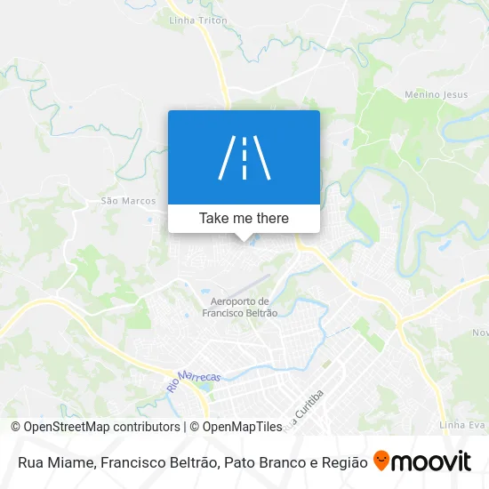 Rua Miame map