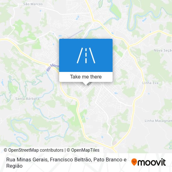 Rua Minas Gerais map