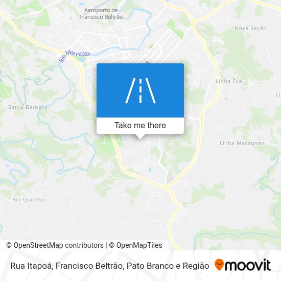 Rua Itapoá map