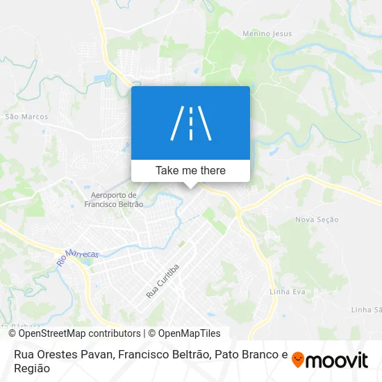 Rua Orestes Pavan map