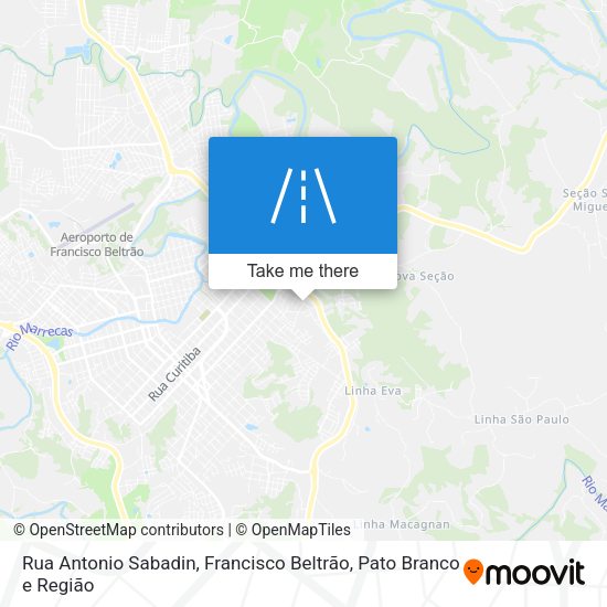 Rua Antonio Sabadin map