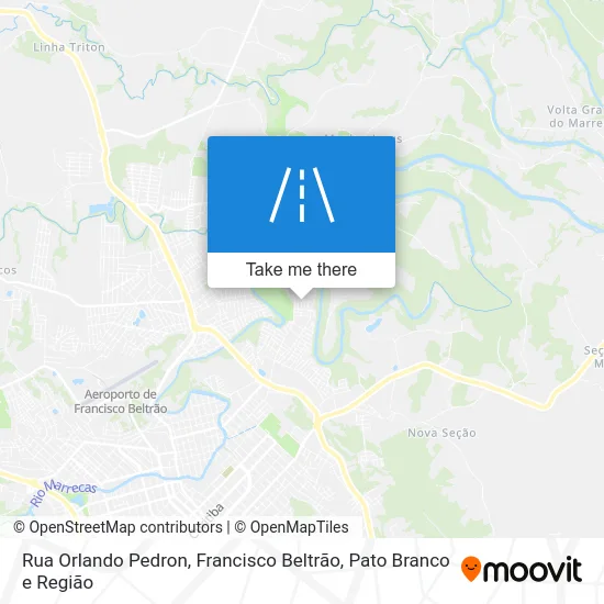 Rua Orlando Pedron map