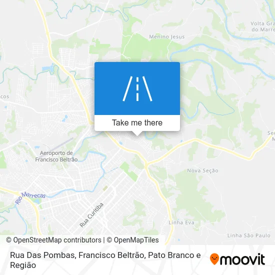 Rua Das Pombas map