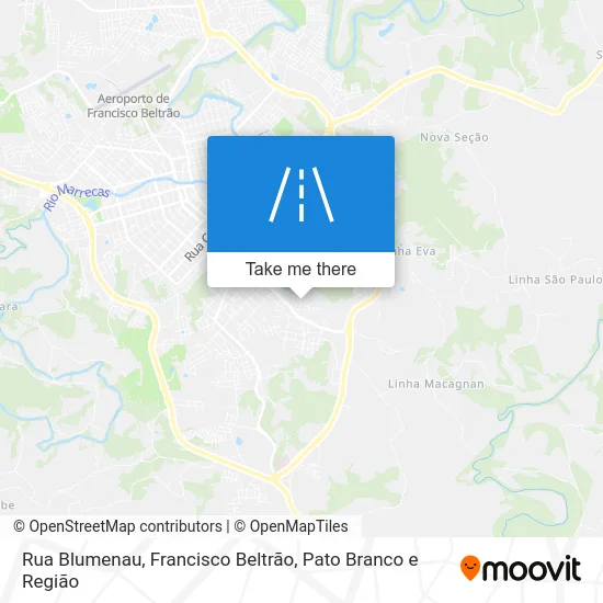 Rua Blumenau map
