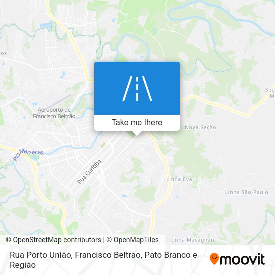 Rua Porto União map