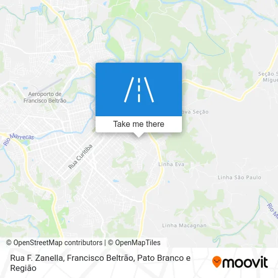 Rua F. Zanella map