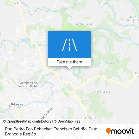 Rua Pedro Fco Debacker map