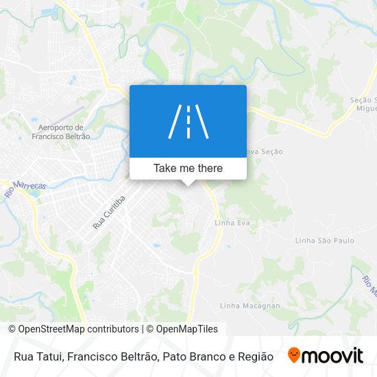 Rua Tatui map