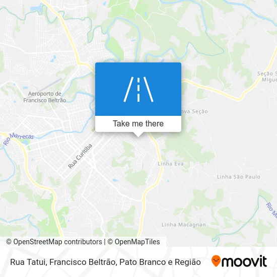Rua Tatui map