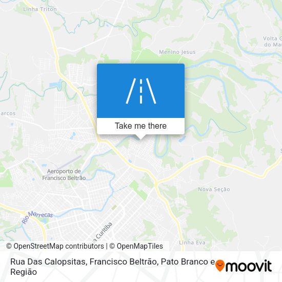 Rua Das Calopsitas map