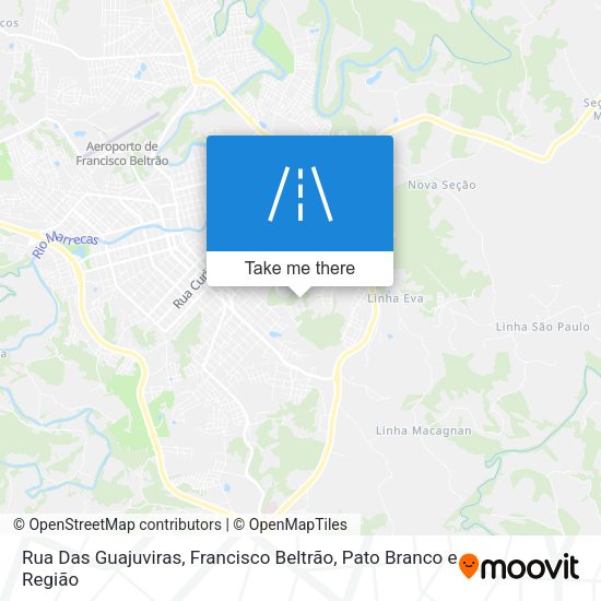 Rua Das Guajuviras map
