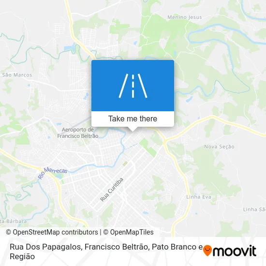 Rua Dos Papagalos map