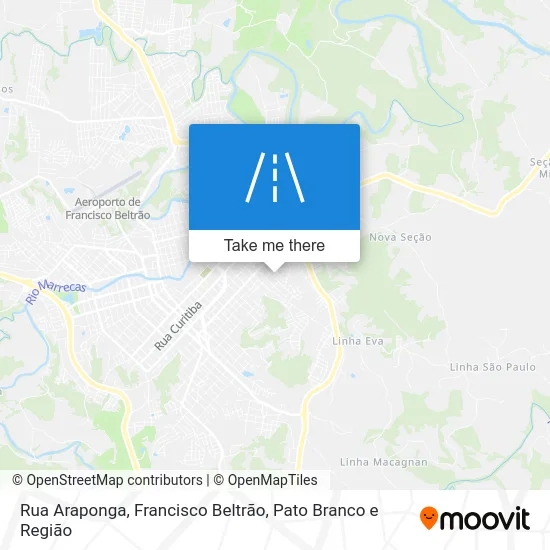 Rua Araponga map