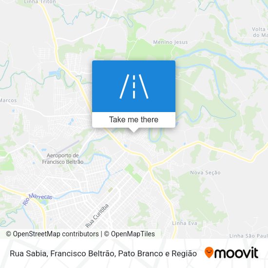 Rua Sabia map