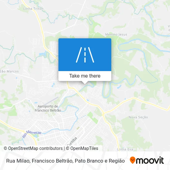 Rua Milao map