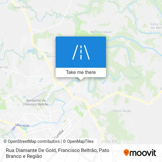 Rua Diamante De Gold map