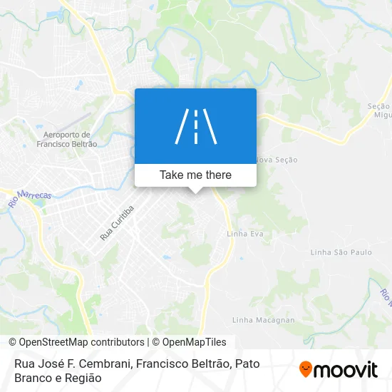 Rua José F. Cembrani map