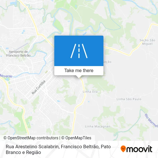 Rua Arestelino Scalabrin map