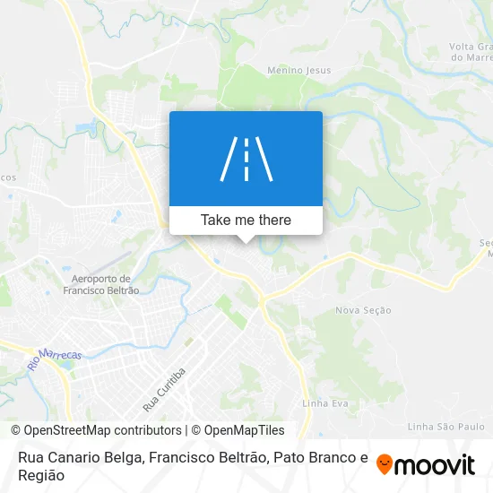 Rua Canario Belga map