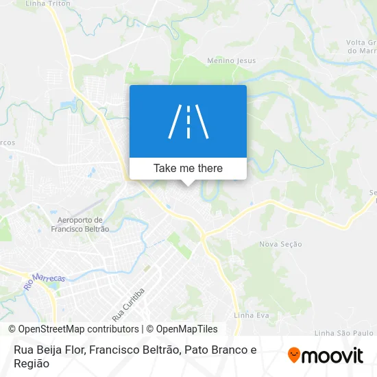 Rua Beija Flor map