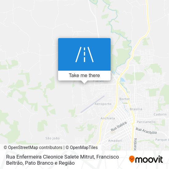 Rua Enfermeira Cleonice Salete Mitrut map