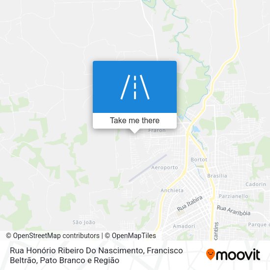 Rua Honório Ribeiro Do Nascimento map