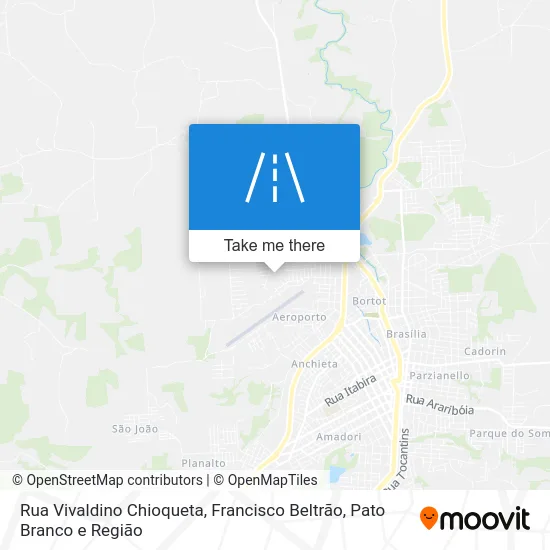 Rua Vivaldino Chioqueta map