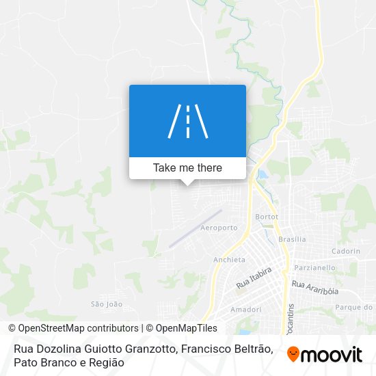 Rua Dozolina Guiotto Granzotto map