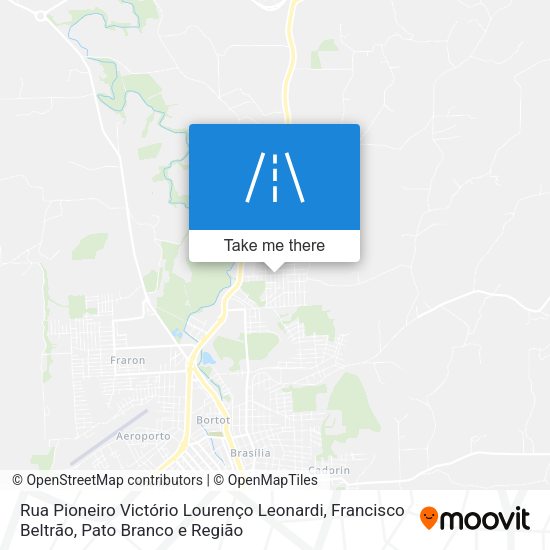 Rua Pioneiro Victório Lourenço Leonardi map