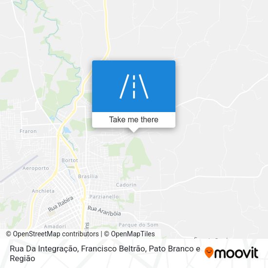 Rua Da Integração map