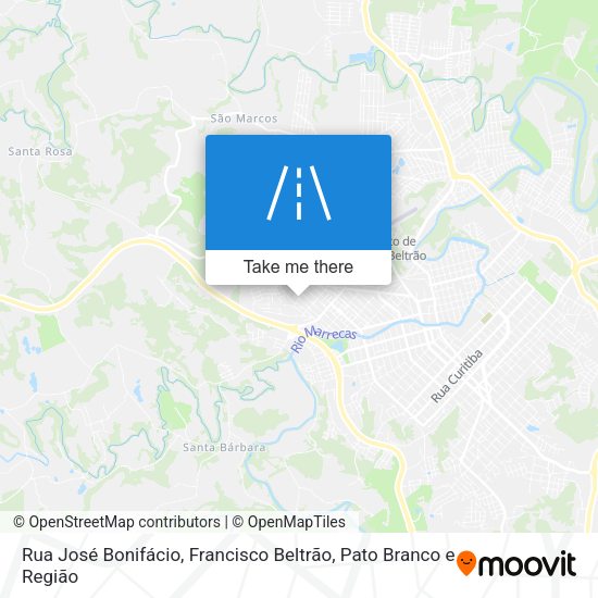Rua José Bonifácio map