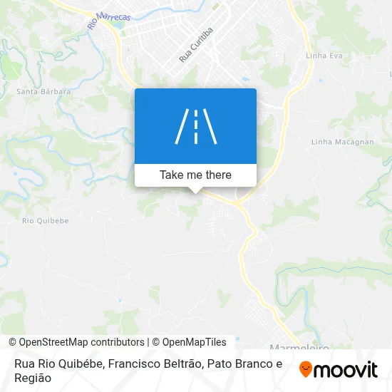Rua Rio Quibébe map
