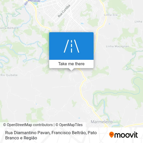 Rua Diamantino Pavan map