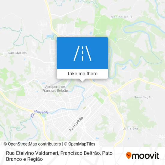 Rua Etelvino Valdameri map