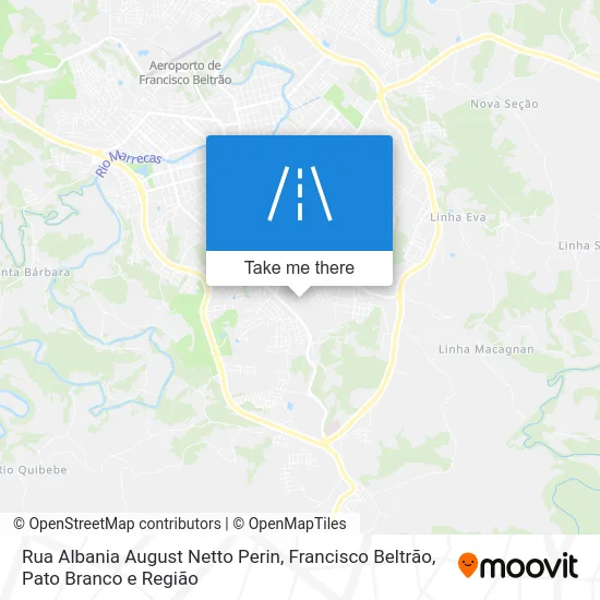 Rua Albania August Netto Perin map