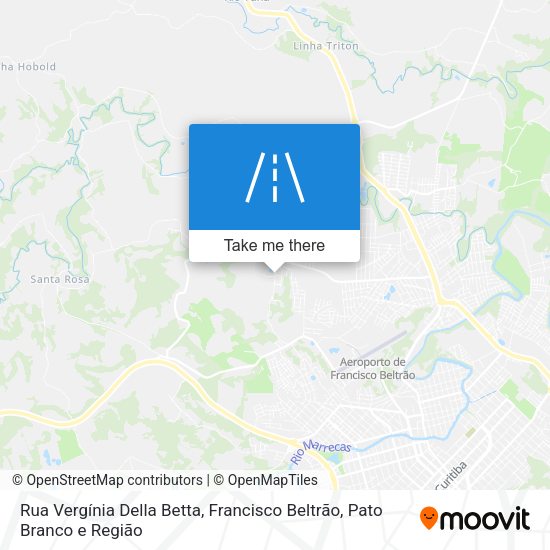 Rua Vergínia Della Betta map