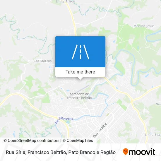 Rua Síria map