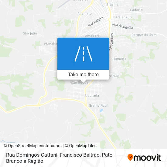 Rua Domingos Cattani map