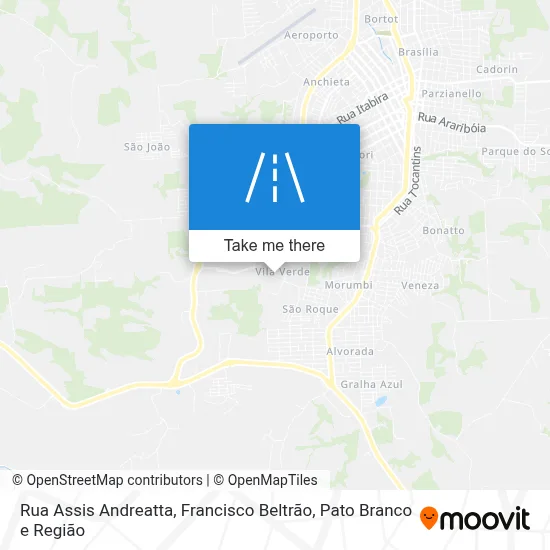 Rua Assis Andreatta map