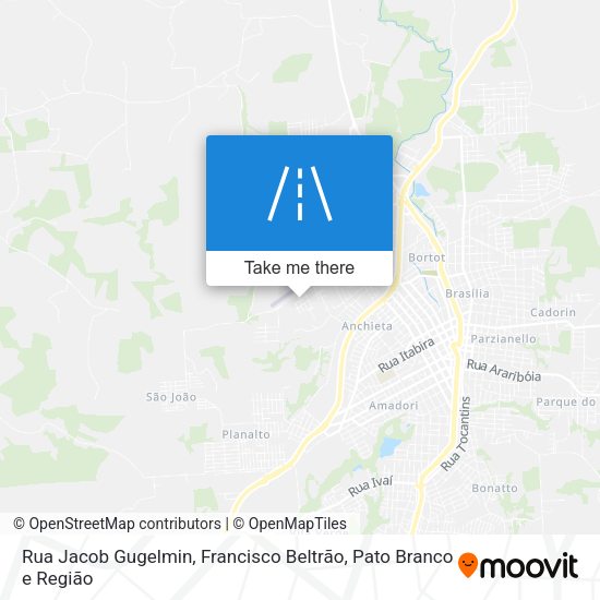 Rua Jacob Gugelmin map
