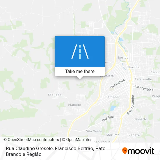 Rua Claudino Gresele map