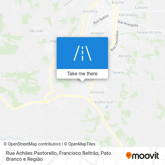 Rua Achiles Pastorello map